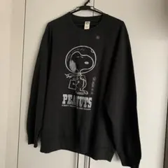 ユニクロ　UT PEANUTS ブラック スウェット トレーナー　XL