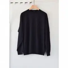 COMOLI コモリ ウール天竺長袖クルー サイズ3 2021AW Navy