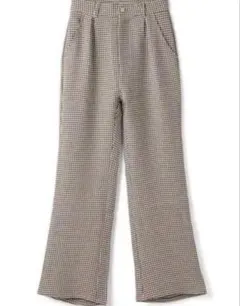 【匿名配送】GRL 千鳥格子柄フレアパンツ Mサイズ タグ付き