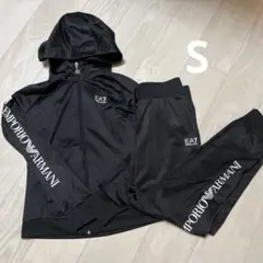 EA7 Emporio Armani ブラックセットアップ Sサイズ