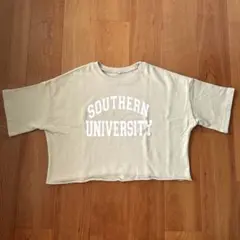 COCA ベージュ半袖 スウェットTシャツ フリーサイズ