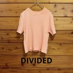 H&M ディバイデッド 半袖リブニット オレンジ DIVIDEDのサムネイル