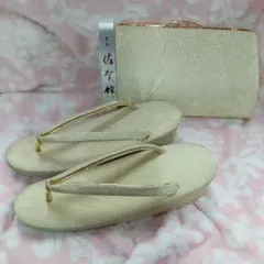 佐賀錦　草履バッグセット　礼装　手提げかかえ兼用バッグ