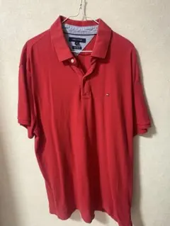 TOMMY HILFIGER ポロシャツ レッド XLサイズ
