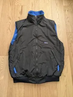 美品 Patagonia シェルドシンチラ ベスト ブラック Lサイズ Patagonia shelled synchilla vest L black 90's パタゴニア シェルド