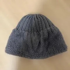 studio CLIP グレー　ニット帽