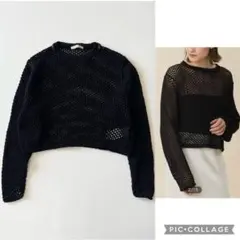 ▼24SS✨完売✨極美品✨ベイジ BEIGE メッシュニット Precios掲載のサムネイル