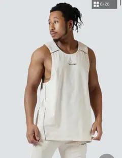 VEATM メンズ　タンクトップ　トレーニングウェア　ヴィートム　ジムウェア