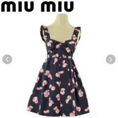 miumiu キャンディ柄シルクワンピース