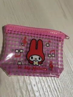 1998年　サンリオ　マイメロディ　チェック柄　財布　小銭入れ　コインケース