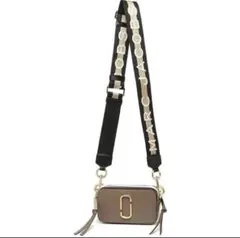 MARC JACOBS ブラウン　ショルダーバッグ　スナップショット