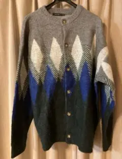 niko and... ダイヤモンドパターン カーディガン Lサイズ