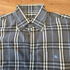 BURBERRY BLACK LABEL 半袖シャツ チェック柄 サイズ3のサムネイル