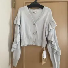 gelatopique 【ミュシャ】フリルカーディガン