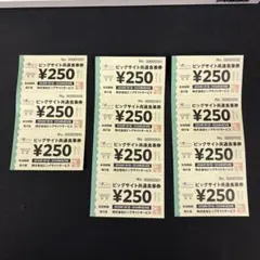 ビッグサイト共通食事券　2750円分