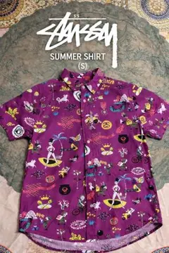 希少】90s Stussy ステューシー マルチカラー 切り替え ポロシャツL