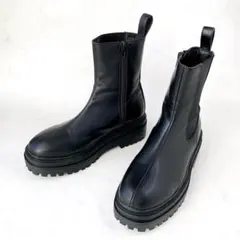 AZUL BY MOUSSY トラックソール サイドゴアブーツ 厚底ブラック L