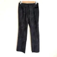 新品タグ付き　Tres　ストレッチパンツ　デニム調　グレー　スラックス