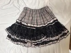 h.naoto h.jelly チェック柄 レース フリル スカート アーカイブのサムネイル