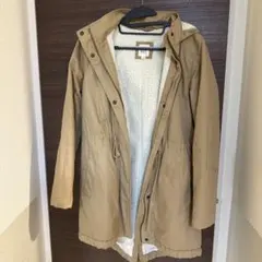 GAP ボアライナー モッズコート ベージュ S