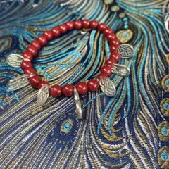 （6mm×28玉）美品朱砂 辰砂 高品質ブレスレットお守り