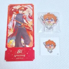 にじさんじ 8周年　8th アクリルブロック　ステッカー　チケット　北見遊征