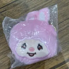 モンチッチフェイスぬいぐるみ　チムたん（ピンク）①ガチャガチャ