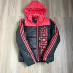 adidas 中綿ジャケット 150cm ブラック レッド