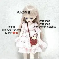 海外ディーラー　ドール服 OB22 OB24 アゾンボディ　イチゴ　ポシェット