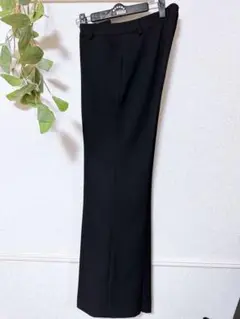 【美品】黒 スラックス ポリエステル Lサイズ CASTITA