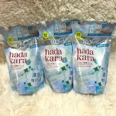 hadakara 泡ボディソープ クールアクアミント 詰替 3個セット