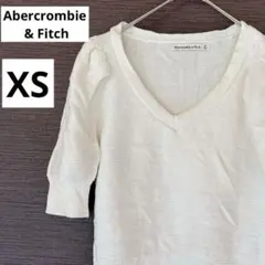 Abercrombie & Fitch 【XS】半袖セーター アイボリー ニット