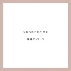 シルバニア好きさま 専用ページ