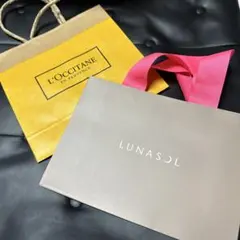 L'OCCITANE & LUNASOL ショッパー2点セット