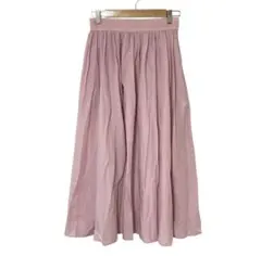 あんぱんこ様専用　美品 23区 ペチコート付き ギャザーフレア 34 ピンク