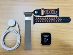 Apple Watch シリーズ5 44mmシルバー 純正ミラネーゼバンド充電器