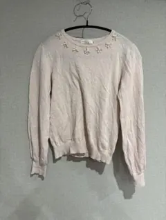 earth music & ecology ピンク 長袖ニット S