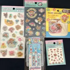 エンジェルブルー、デイジーラヴァーズ　シール5点セット　セリア