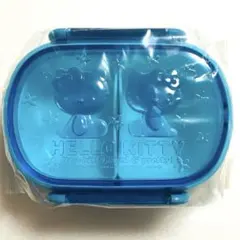 サンリオ　HELLO KITTY お弁当箱 青 2000年　平成レトロ　日本製