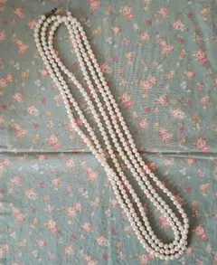 パール風ネックレス　ロング　イミテーション