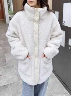 INGNI リバーシブルボア×キルトスタンドコート