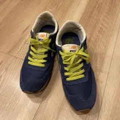 New Balance ネイビー/ライム スニーカー