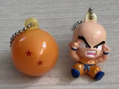 ☆レトロ☆ ドラゴンボール ライト キーホルダー ☆ クリリン ２点セット