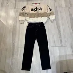 UNIQLOユニクロストレッチスリムジーンズ 上下セット