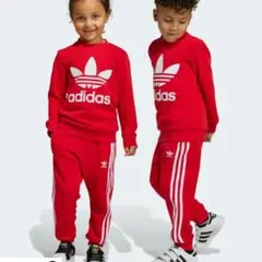 新品未使用　adidas トレーナー 赤　RED 120cm レッド