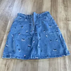 台形デニムスカート