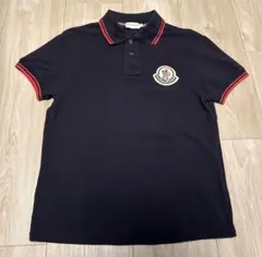 MONCLER モンクレール ワンポイント ブラック ポロシャツ - メルカリ