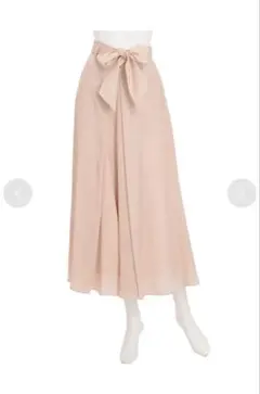 MERCURYDUO ハイウエストタックワイドパンツ アイボリー ガウチョパンツ