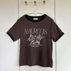 AS KNOW AS plus Tシャツ ブラウン（フリーサイズ）