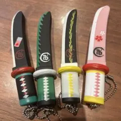 鬼滅の刃風 キーホルダー ４点セット